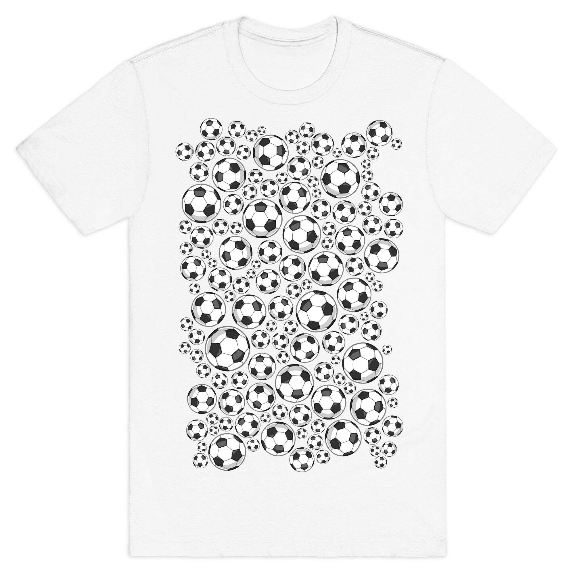 Soccer Balls Pattern T-Shirt