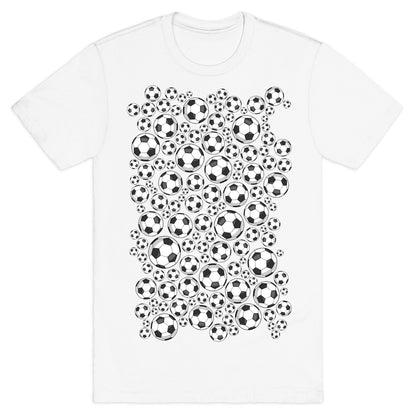 Soccer Balls Pattern T-Shirt