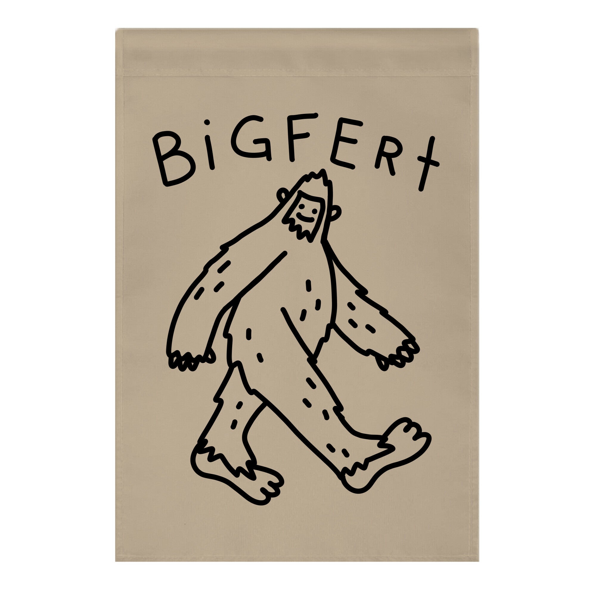 Derpy Bigfert Sasquatch Garden Flag