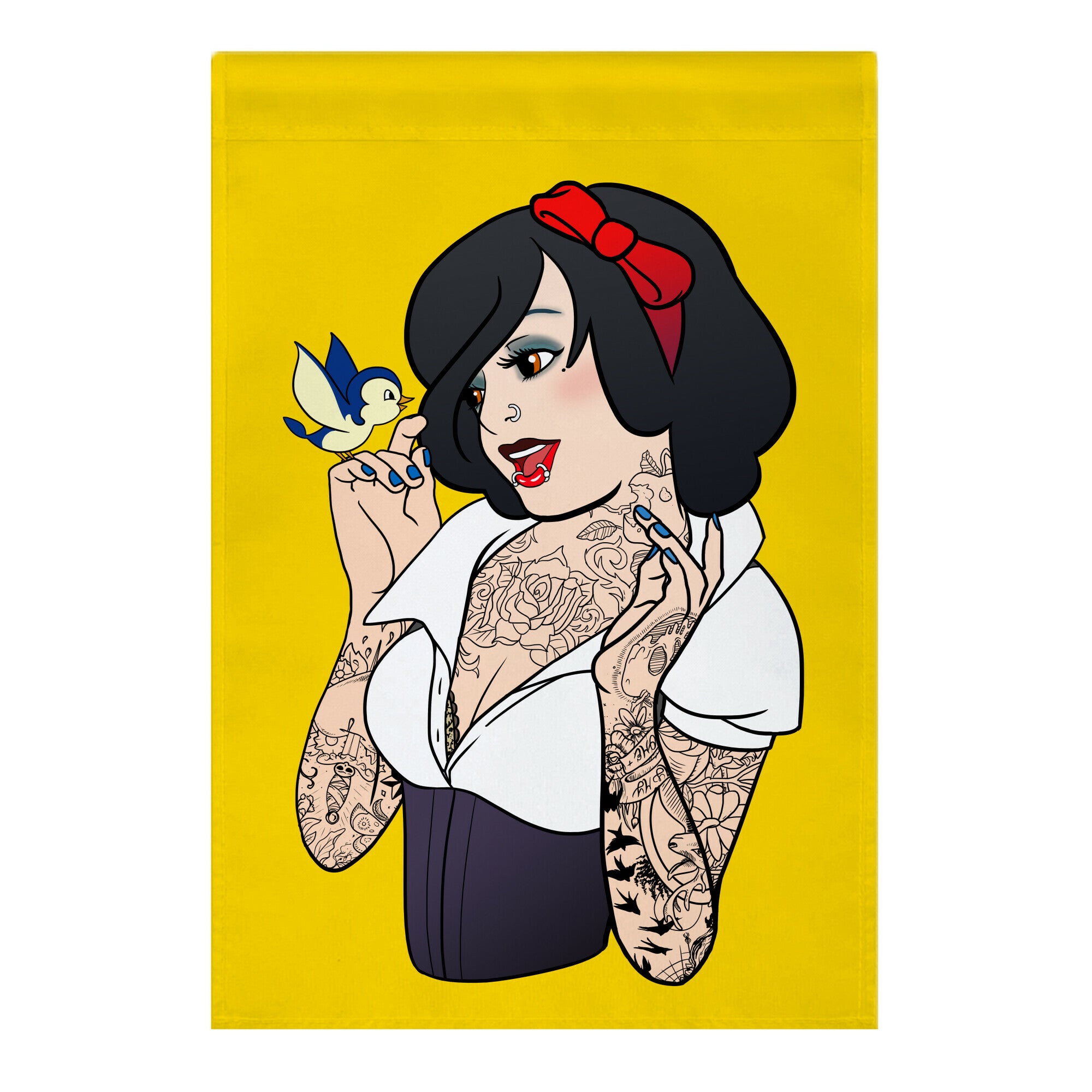 Snow Punk Princess Garden Flag