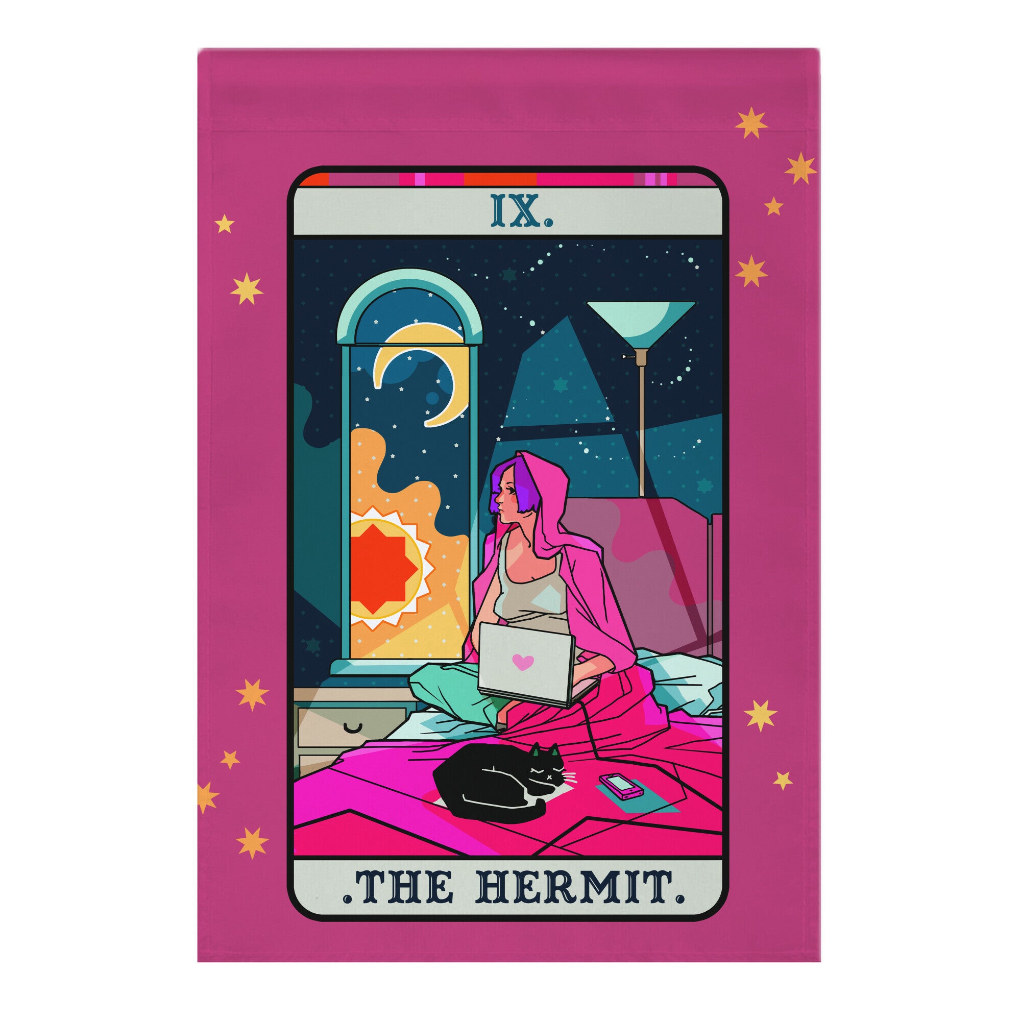 Hermit Tarot Card Garden Flag