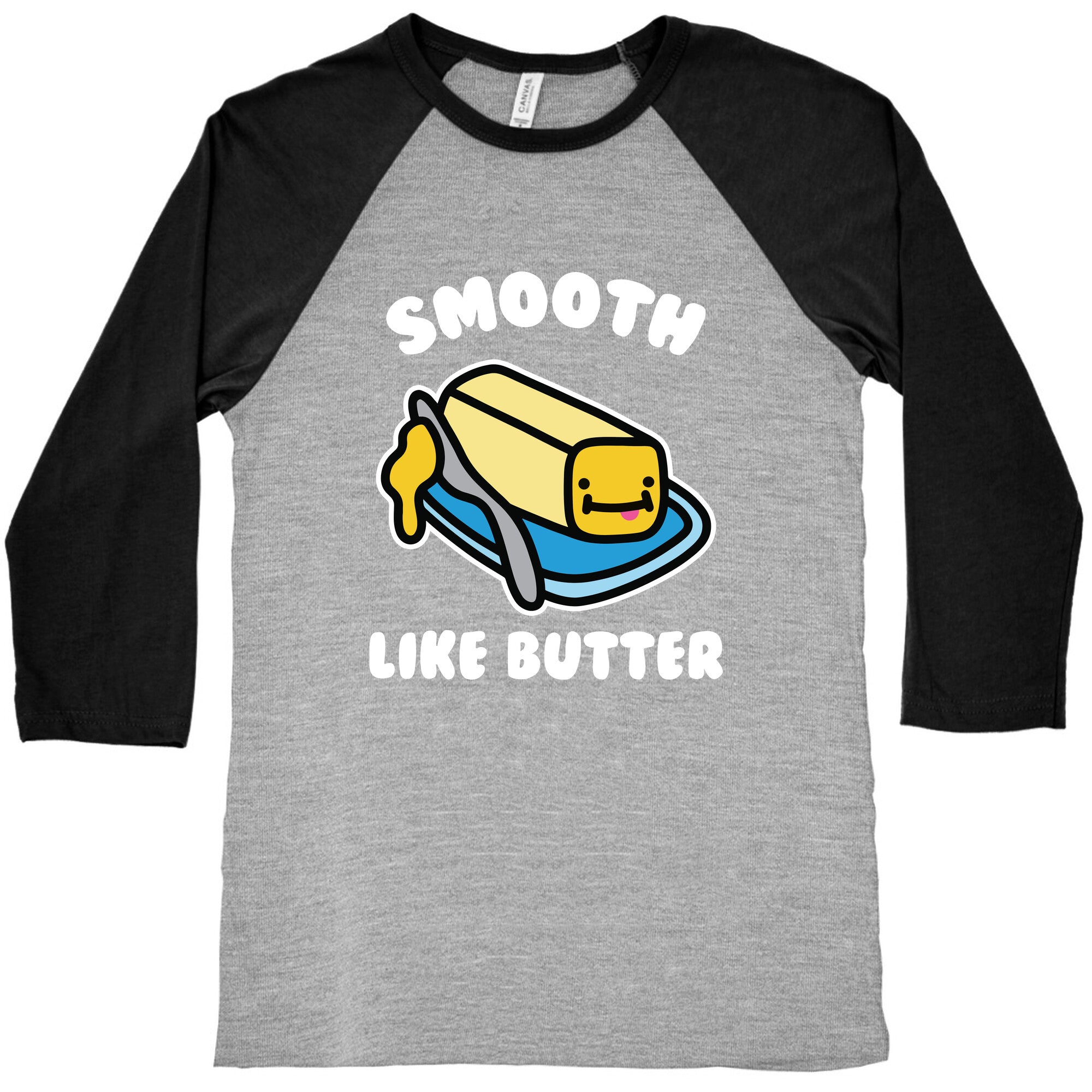 Smooth Like Butter Baseball Tee