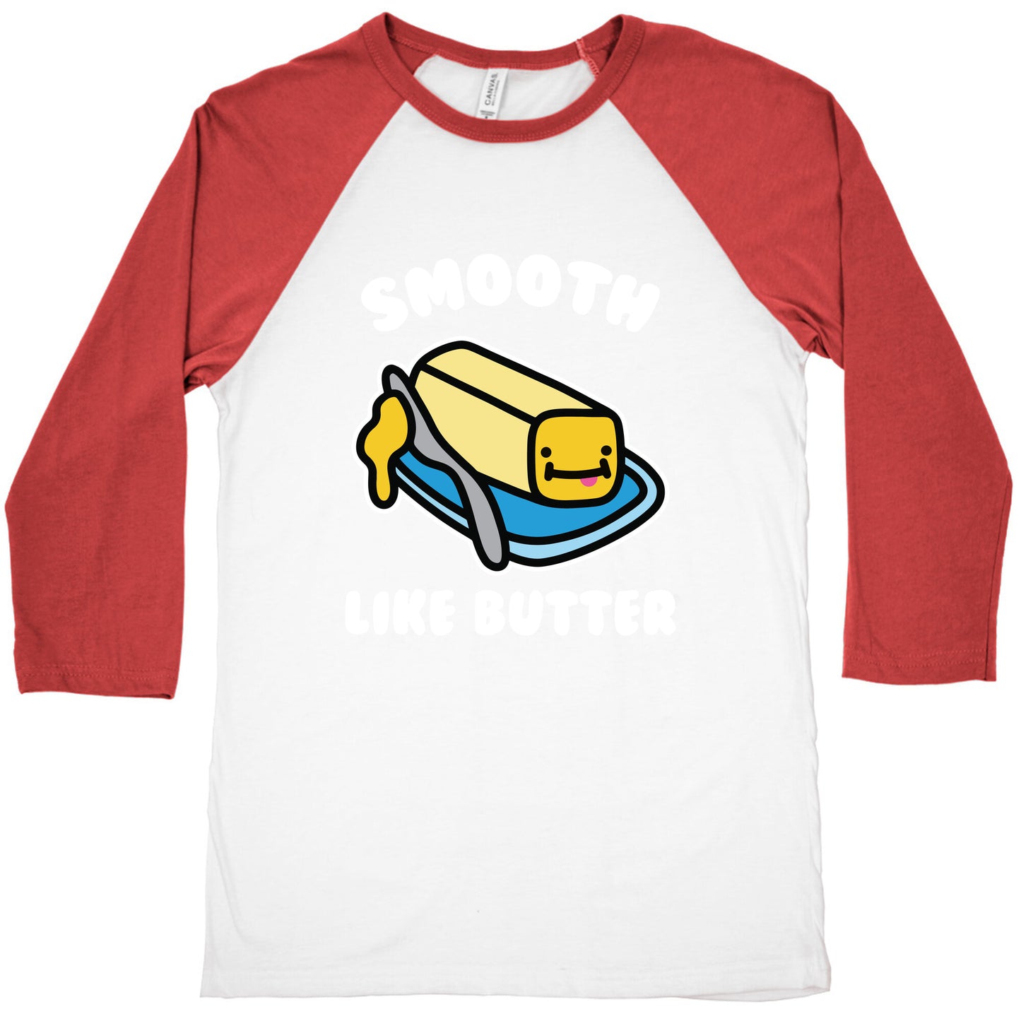 Smooth Like Butter Baseball Tee