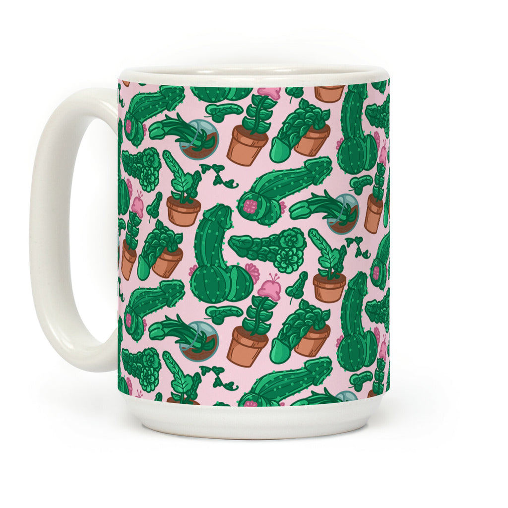 Penis Plants Pattern Coffee Mug
