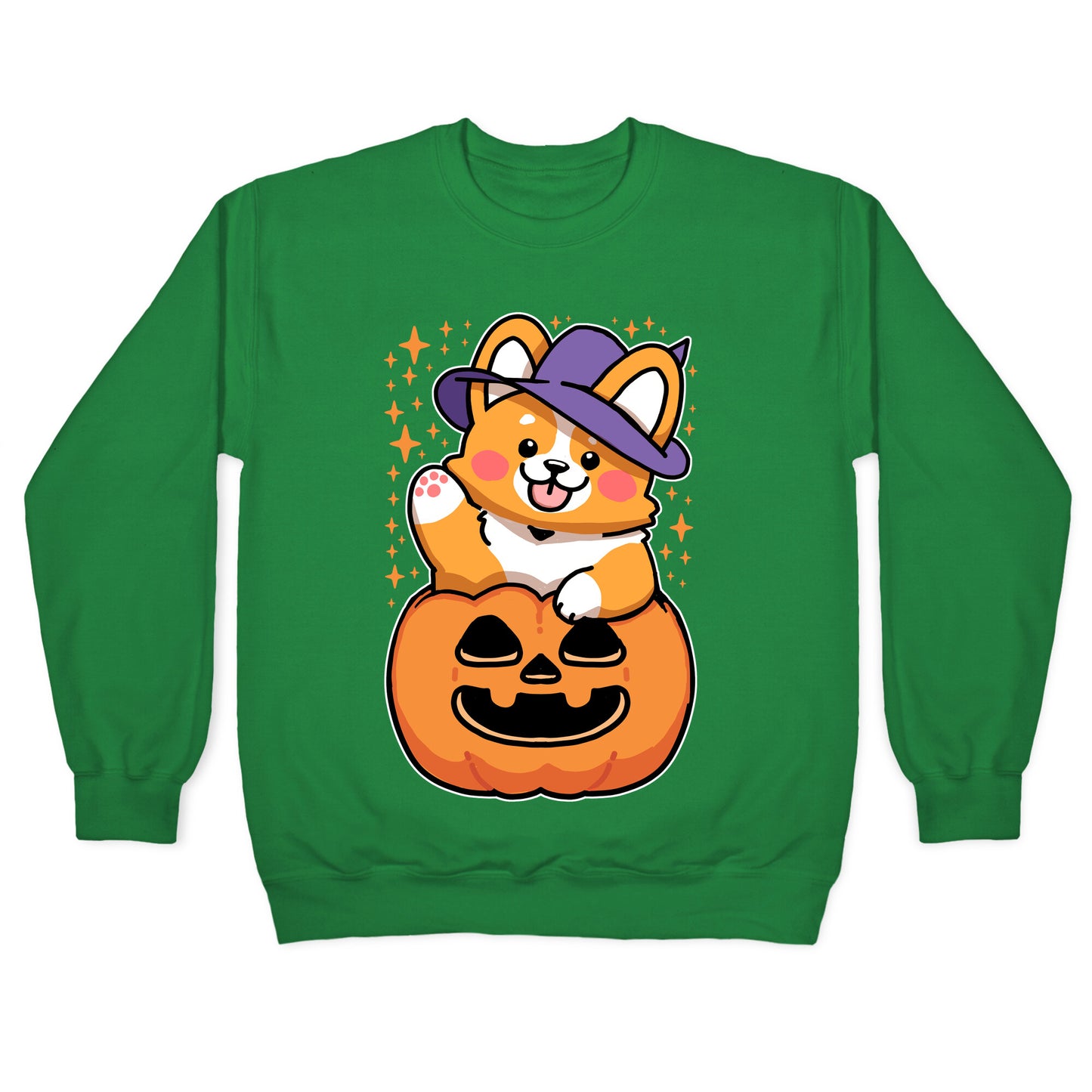 Cute Halloween Corgi Crewneck Sweatshirt