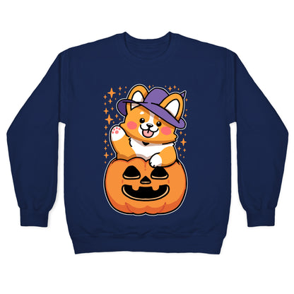 Cute Halloween Corgi Crewneck Sweatshirt