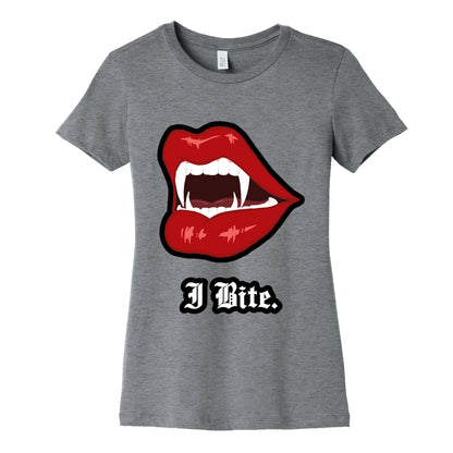 I Bite. Women's Cotton Tee