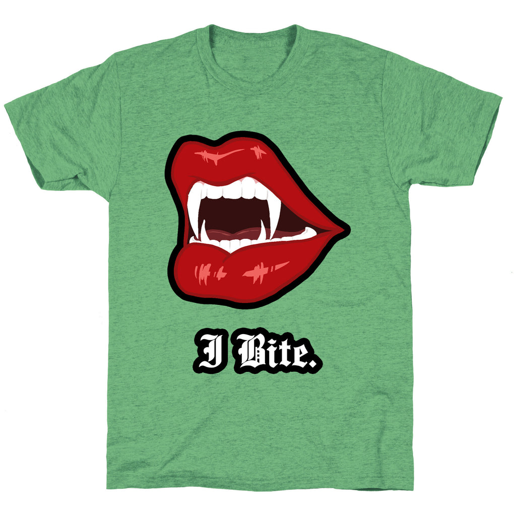 I Bite. Unisex Triblend Tee