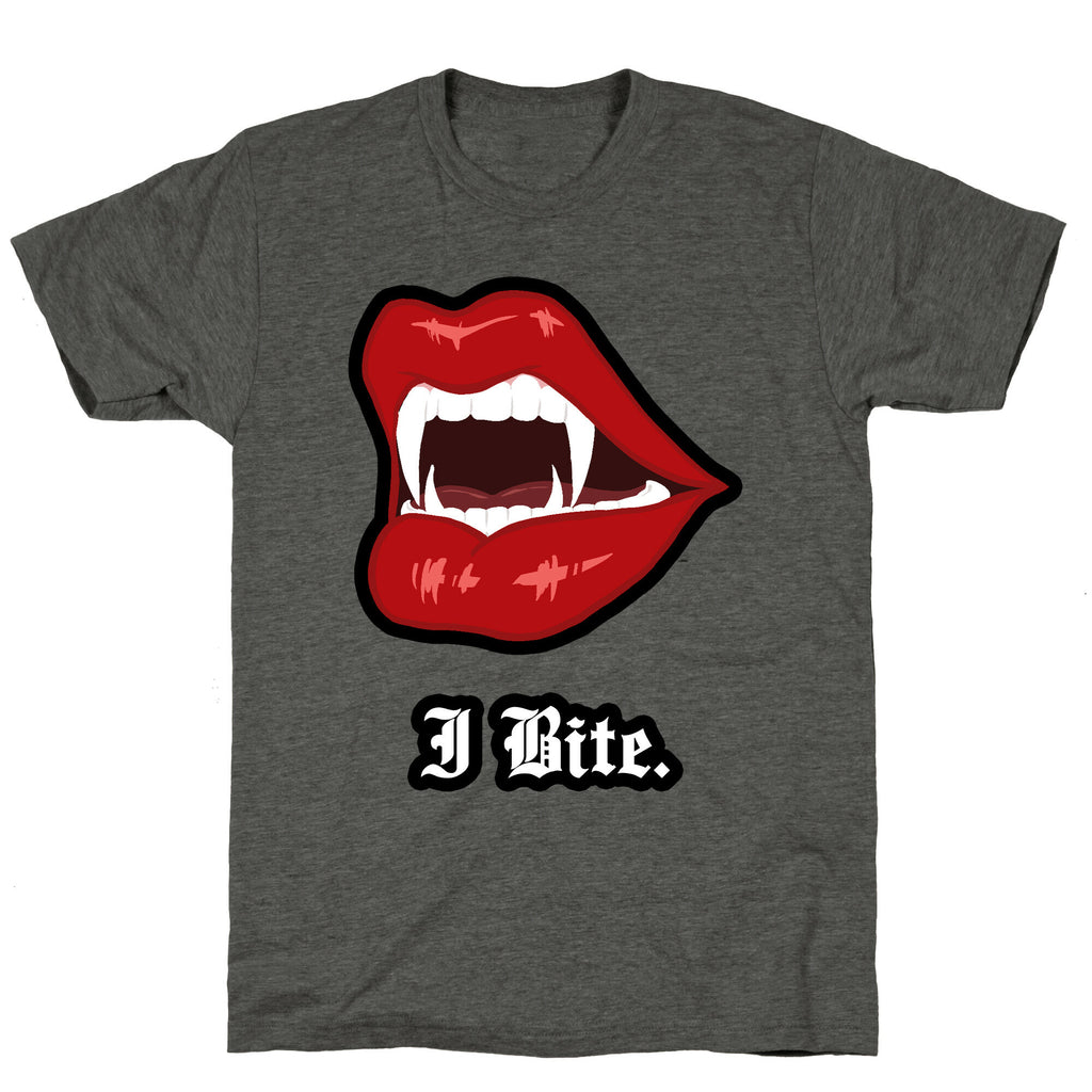 I Bite. Unisex Triblend Tee