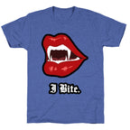 I Bite. Unisex Triblend Tee