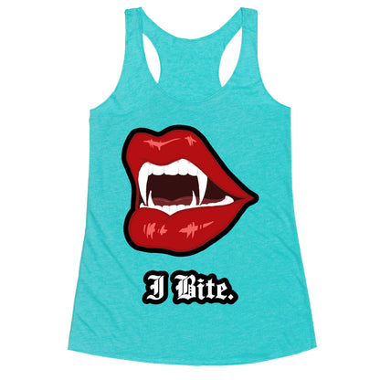 I Bite. Racerback Tank