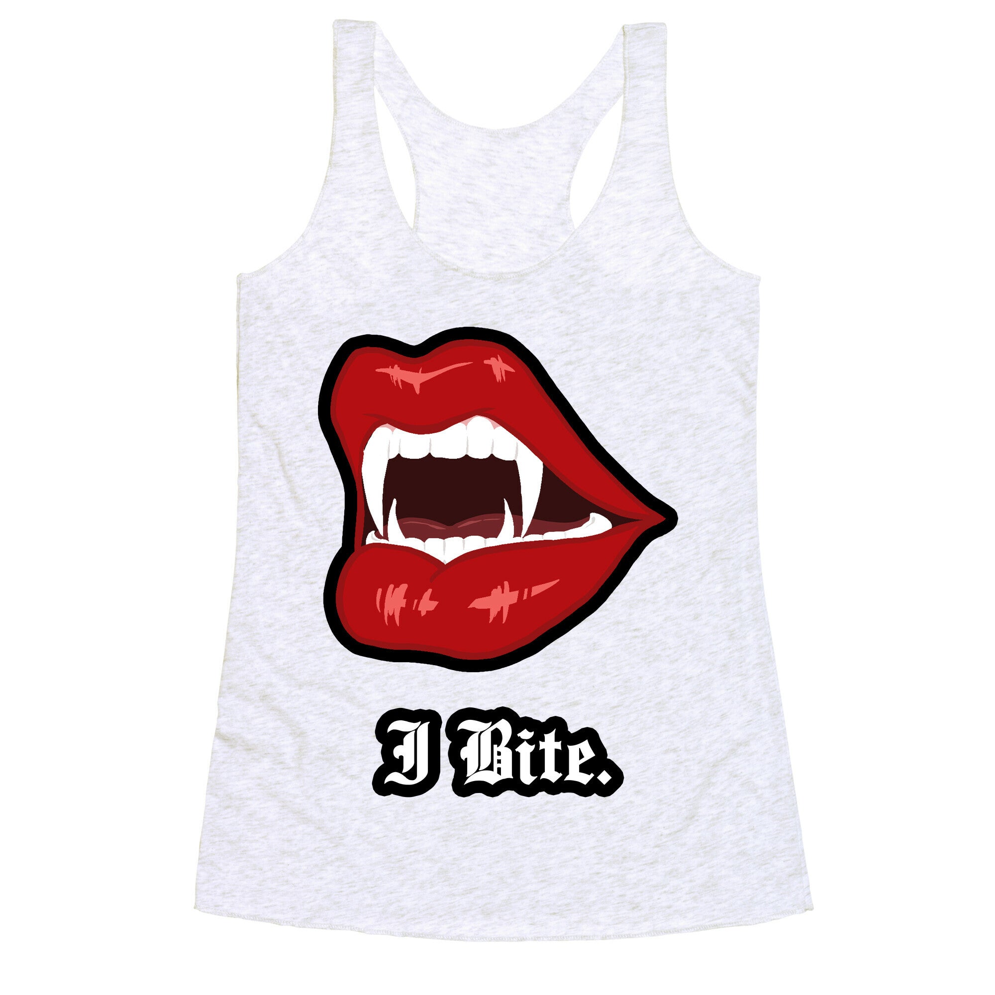 I Bite. Racerback Tank