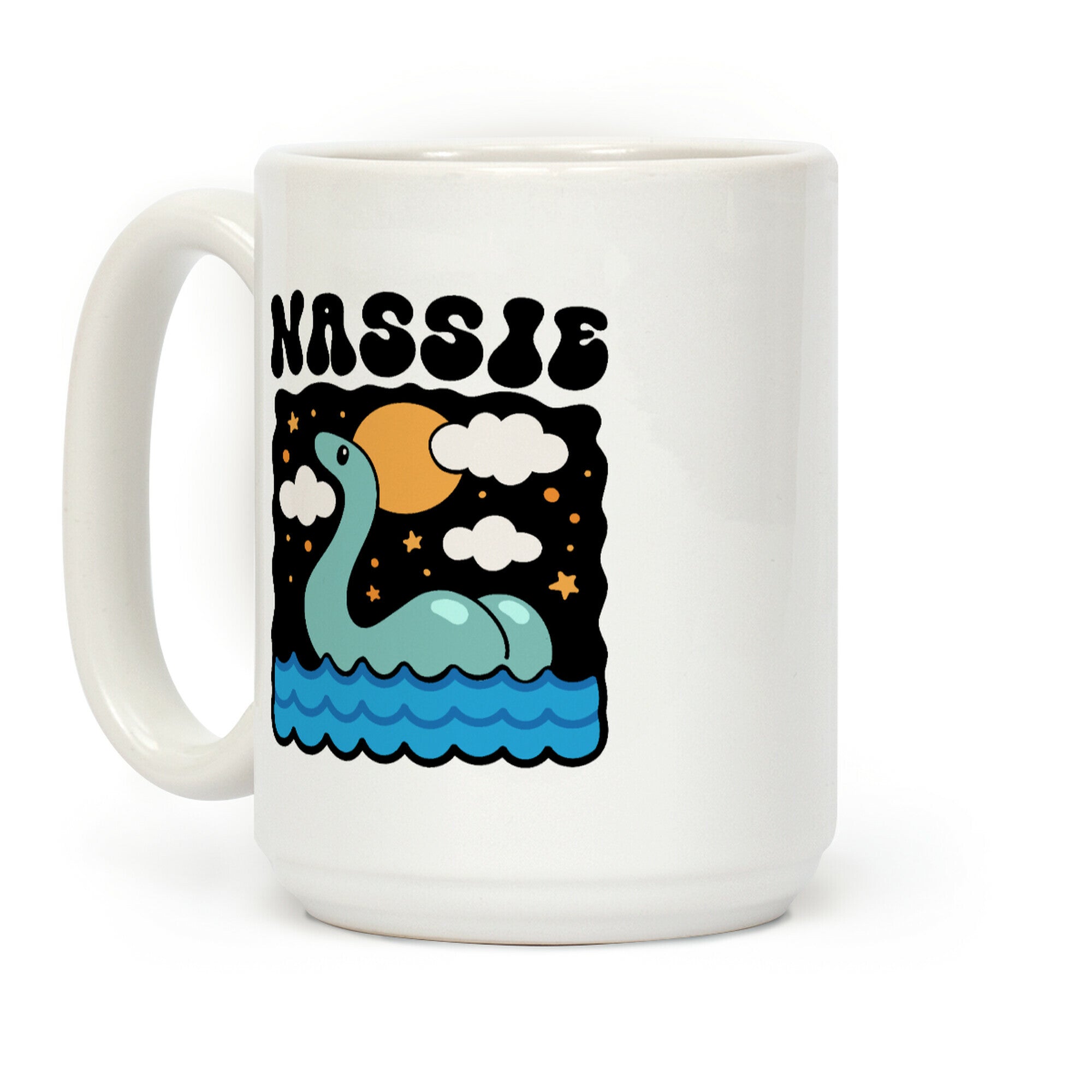 Nassie Lochness Monster Butt Parody Coffee Mug