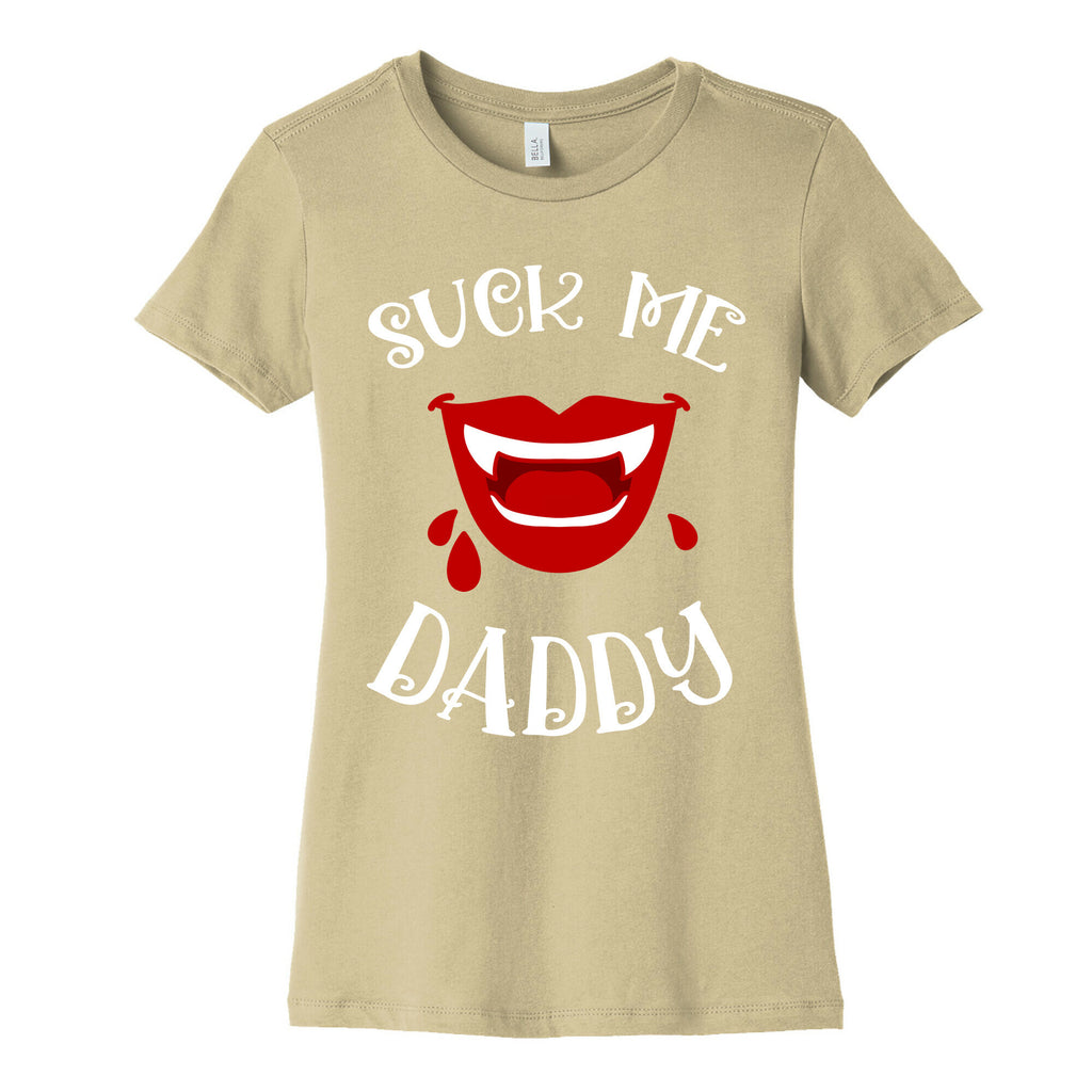 Suck Me Daddy Vampire Lips Women's Cotton Tee