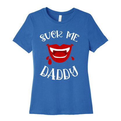 Suck Me Daddy Vampire Lips Women's Cotton Tee