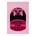 Protect the Wildlife (Mothman) Garden Flag