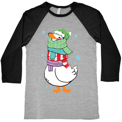 Scarf Duck Baseball Tee