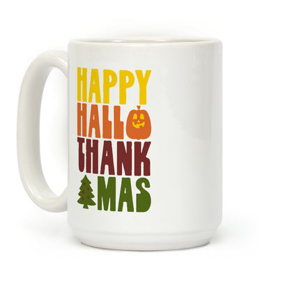 Happy Hallothankmas Coffee Mug