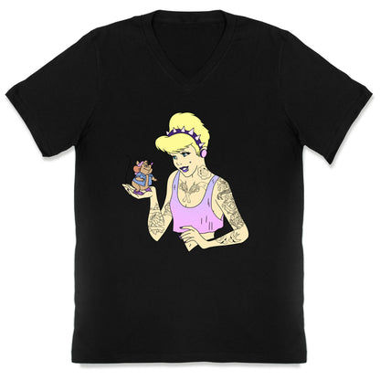 Pastel Goth Cinderella V-Neck