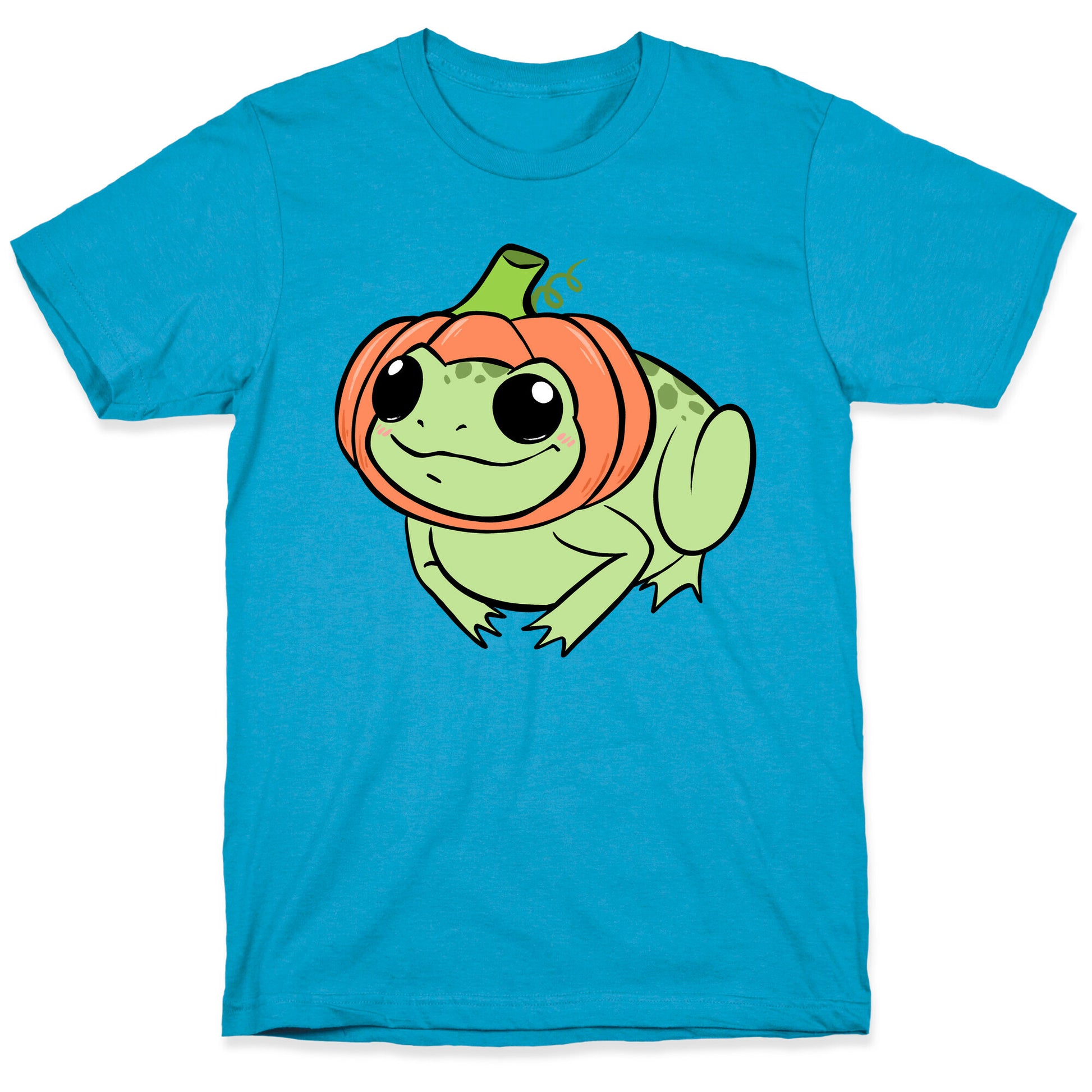 Frog In A Pumpkin Hat Unisex Triblend Tee