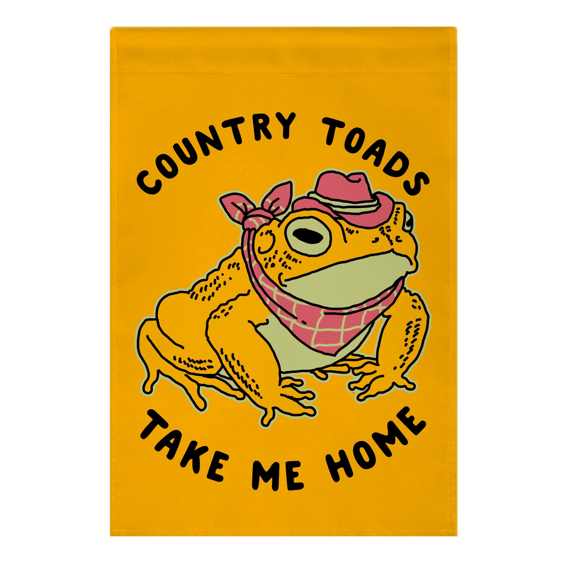 Country Toads Take Me Home Garden Flag LookHUMAN