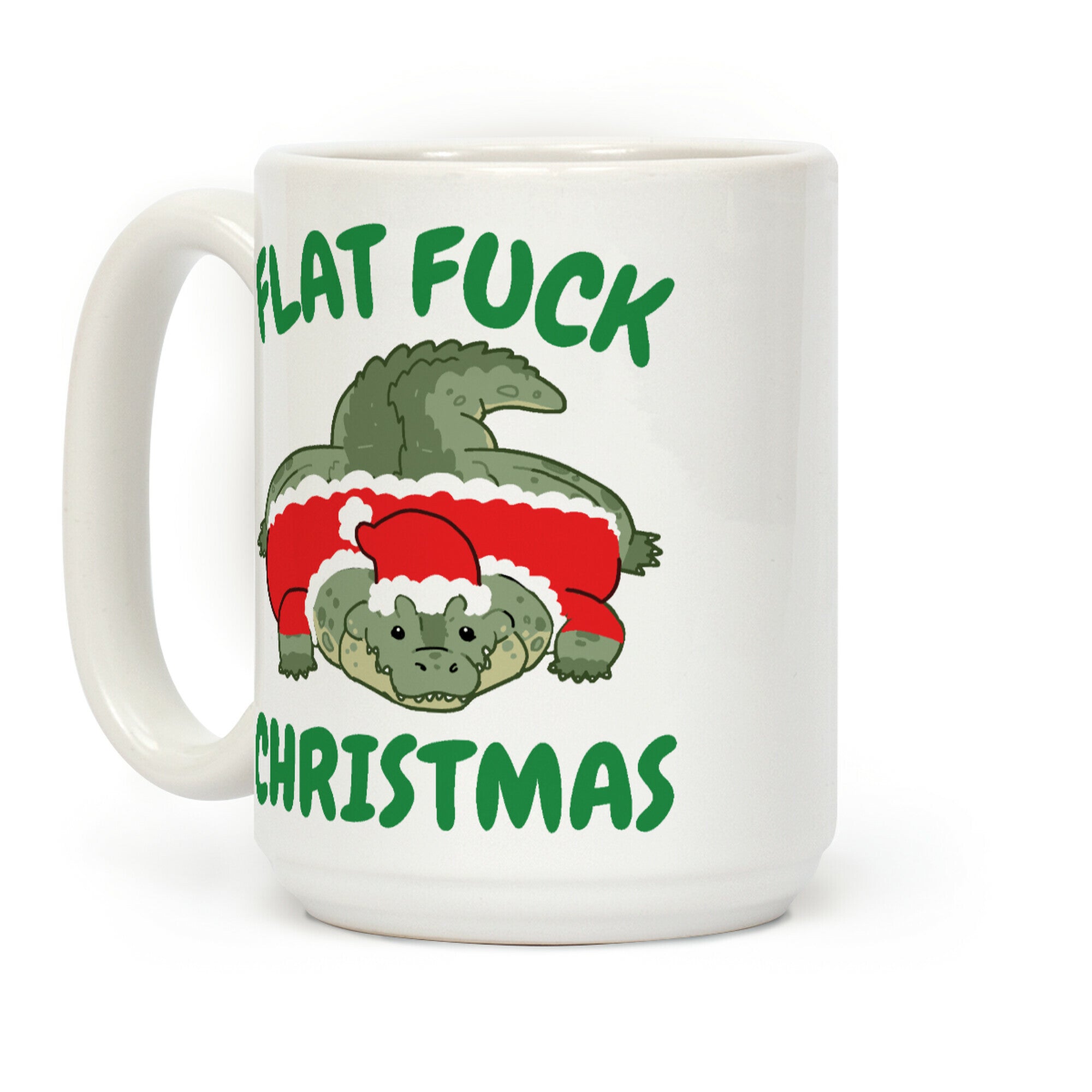 Flat F*** Christmas Coffee Mug