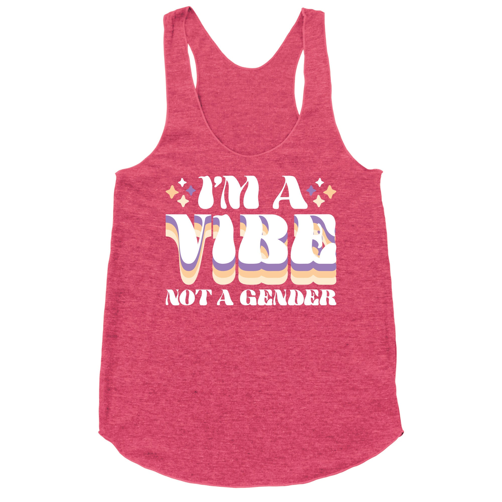 I'm A Vibe Not A Gender Non-Binary Racerback Tank