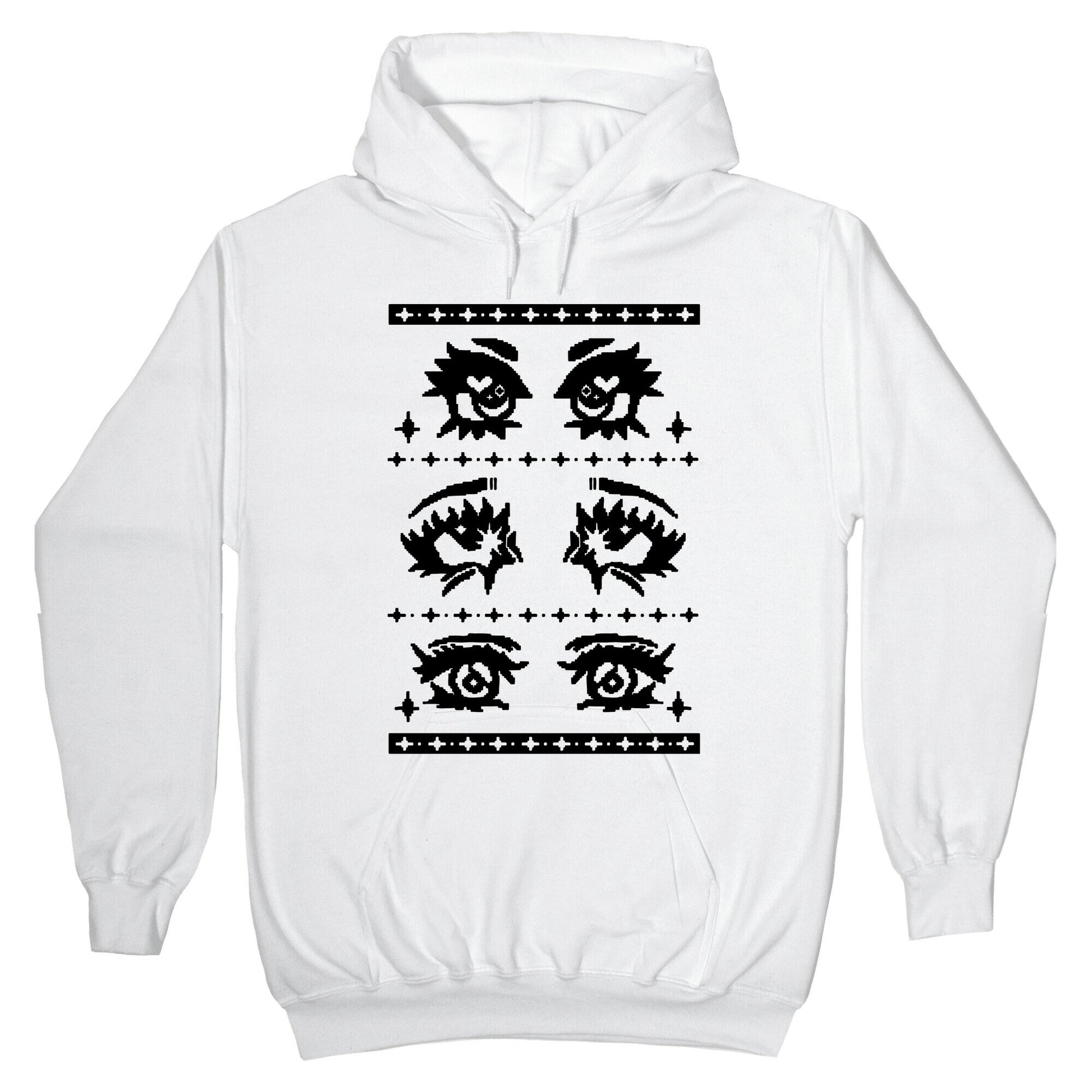 Anime Eyes Ugly Sweater Hoodie