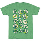Wasabi Peas Pattern Unisex Triblend Tee