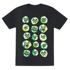Wasabi Peas Pattern Unisex Triblend Tee