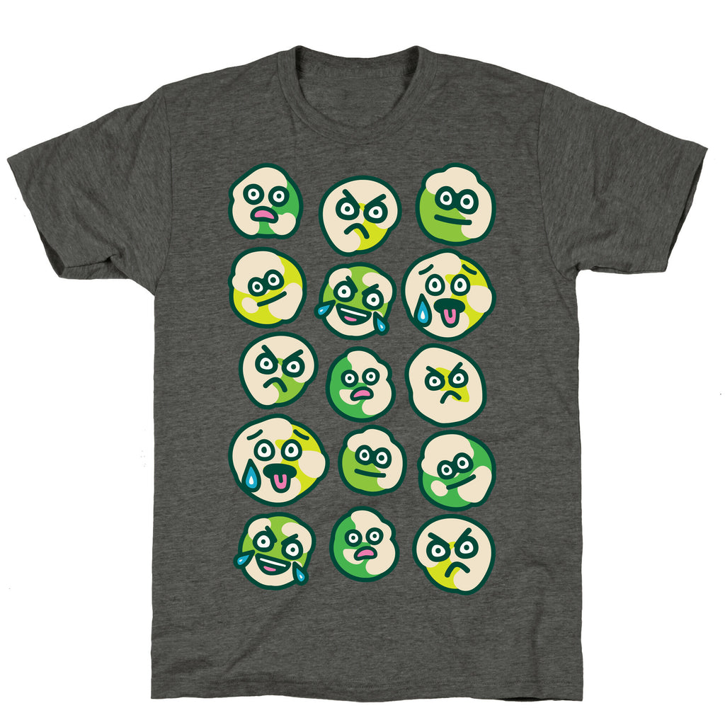 Wasabi Peas Pattern Unisex Triblend Tee