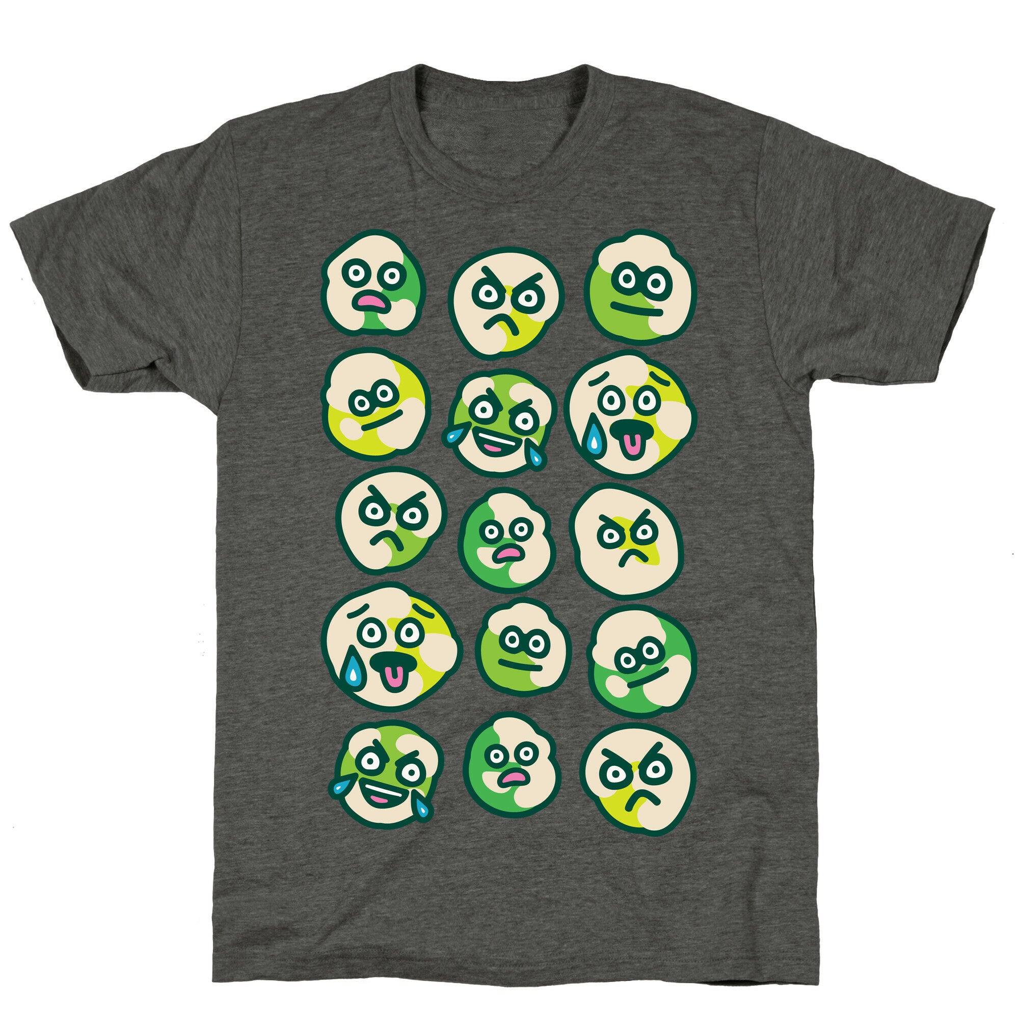 Wasabi Peas Pattern Unisex Triblend Tee