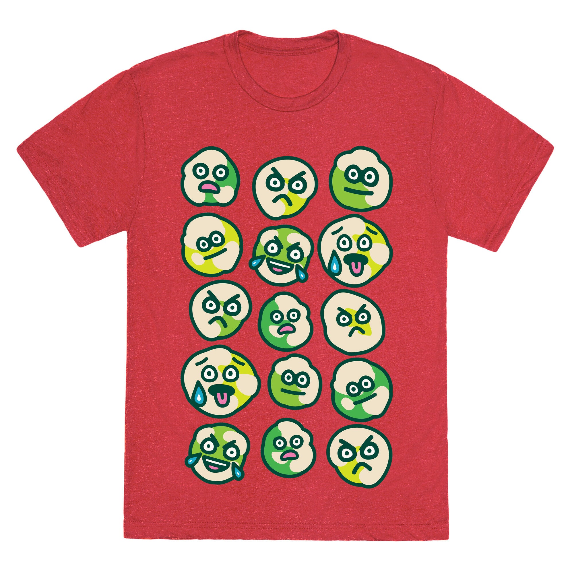 Wasabi Peas Pattern Unisex Triblend Tee