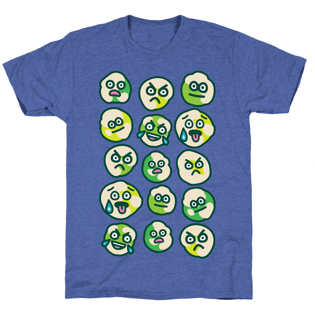 Wasabi Peas Pattern Unisex Triblend Tee