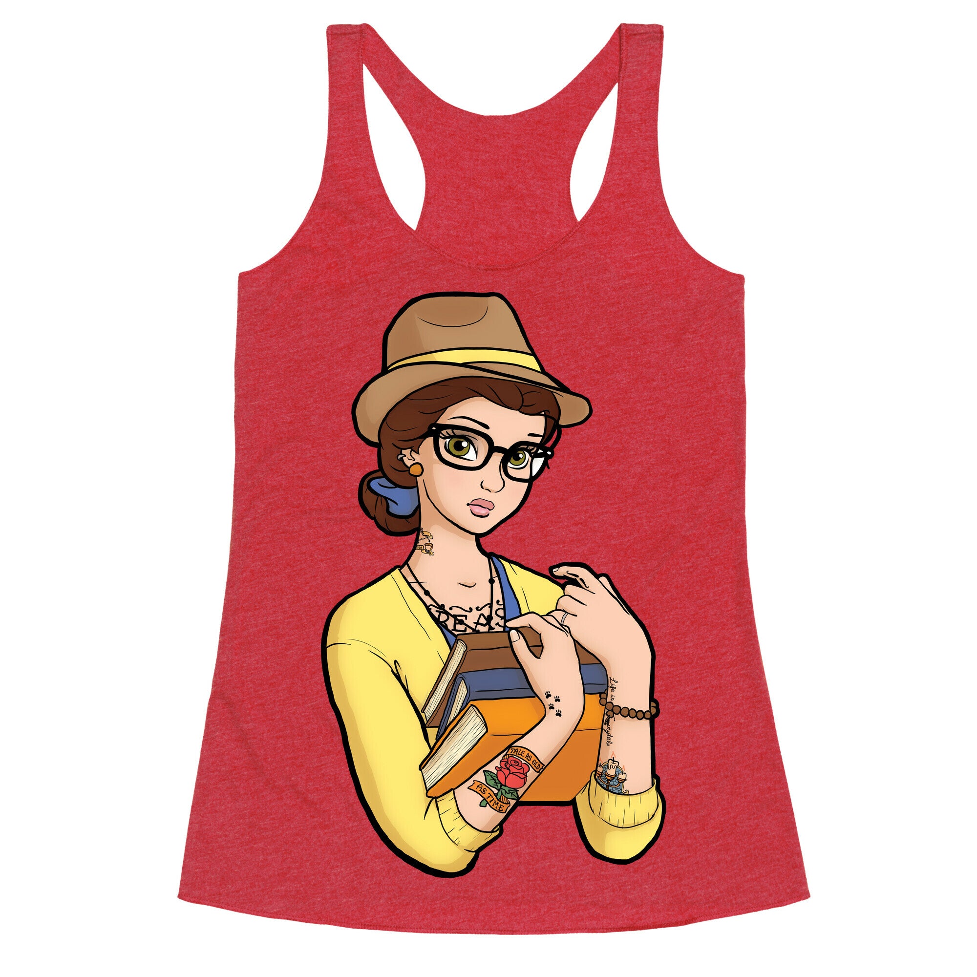 Hipster Belle Racerback Tank