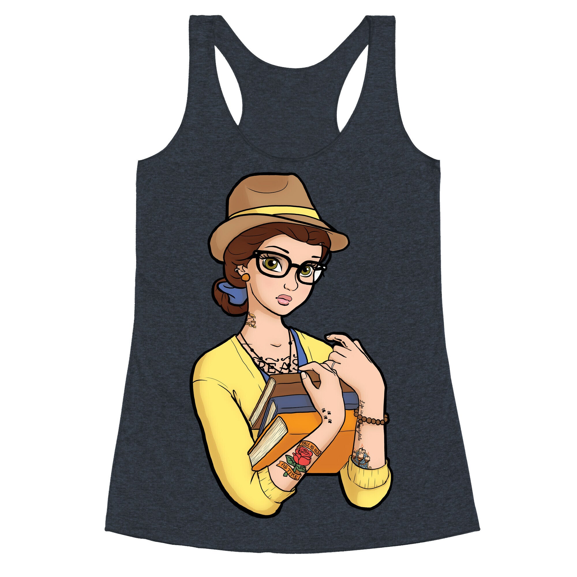 Hipster Belle Racerback Tank