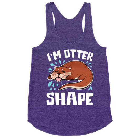 I'm Otter Shape Racerback Tank