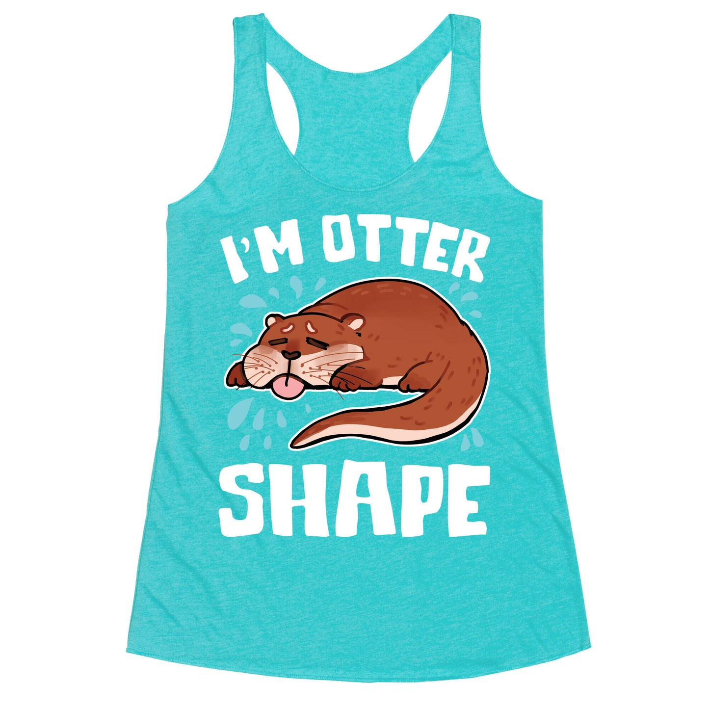 I'm Otter Shape Racerback Tank