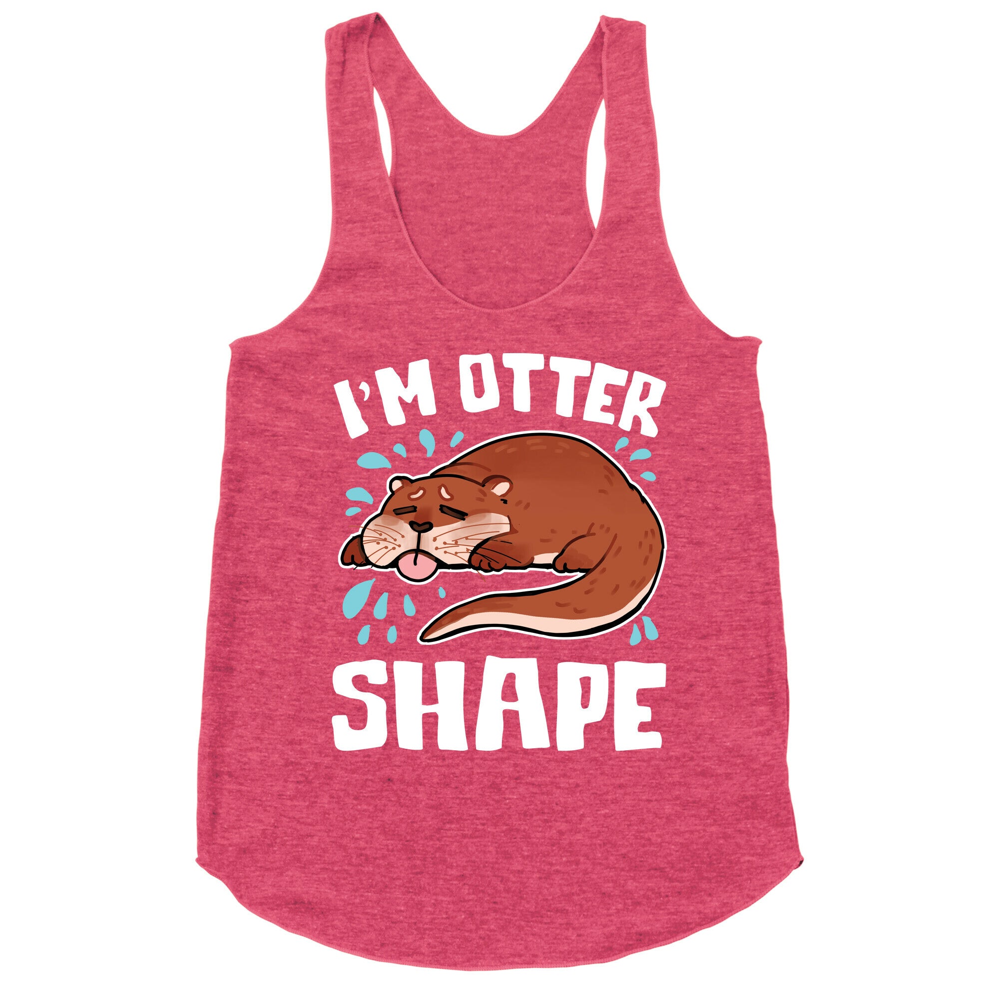 I'm Otter Shape Racerback Tank