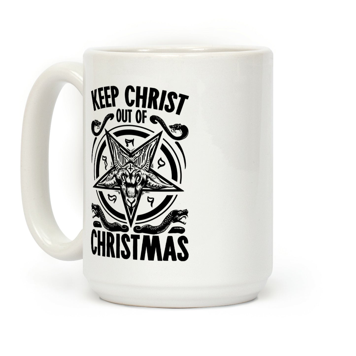 Keep Christ Out of Christmas Baphomet Coffee Mug