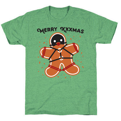 Merry XXXmas Gingerbread Unisex Triblend Tee