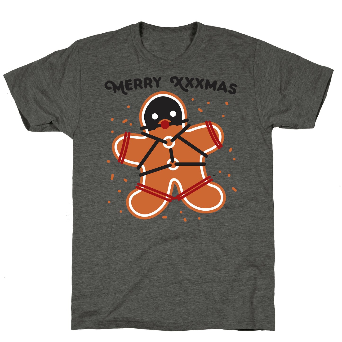 Merry XXXmas Gingerbread Unisex Triblend Tee