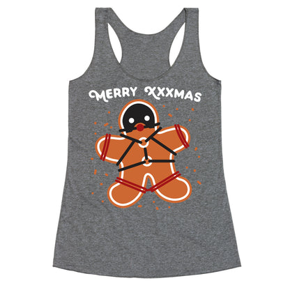 Merry XXXmas Gingerbread Racerback Tank
