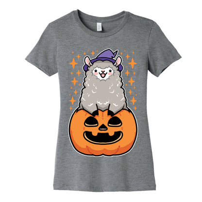 Cute Halloween Alpaca Women's Cotton Tee