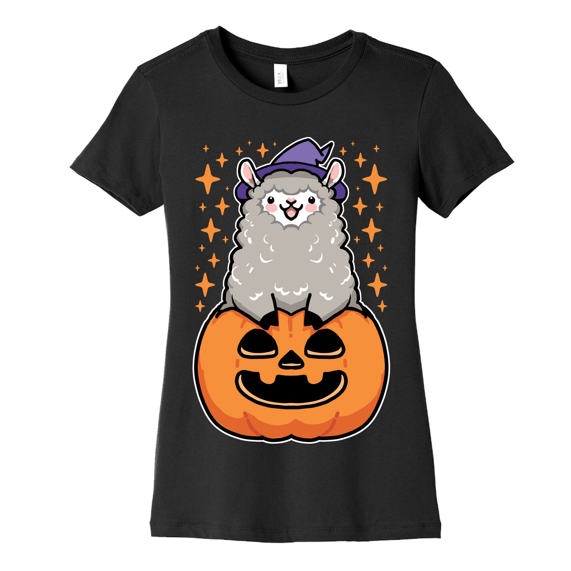 Cute Halloween Alpaca Women's Cotton Tee