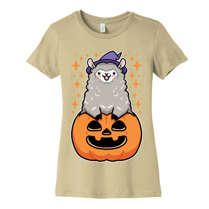 Cute Halloween Alpaca Women's Cotton Tee