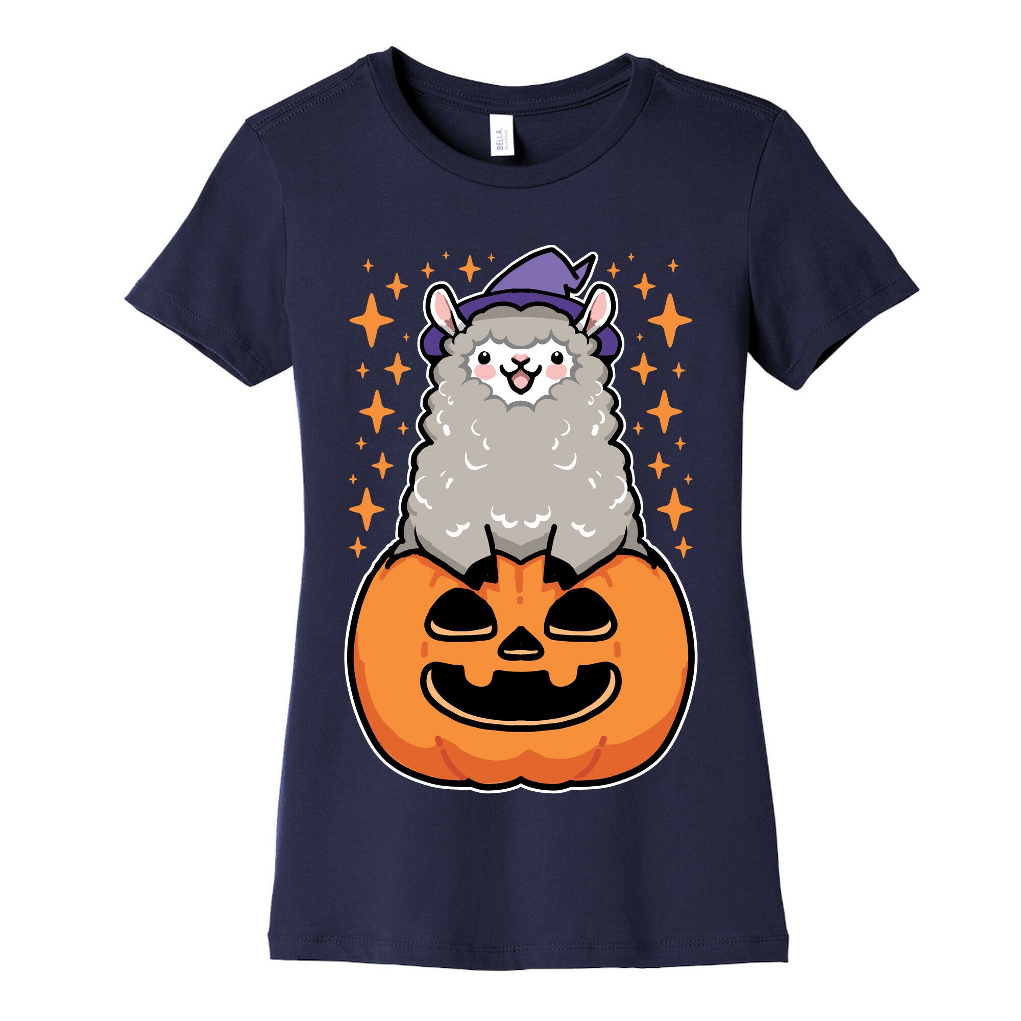 Cute Halloween Alpaca Women's Cotton Tee