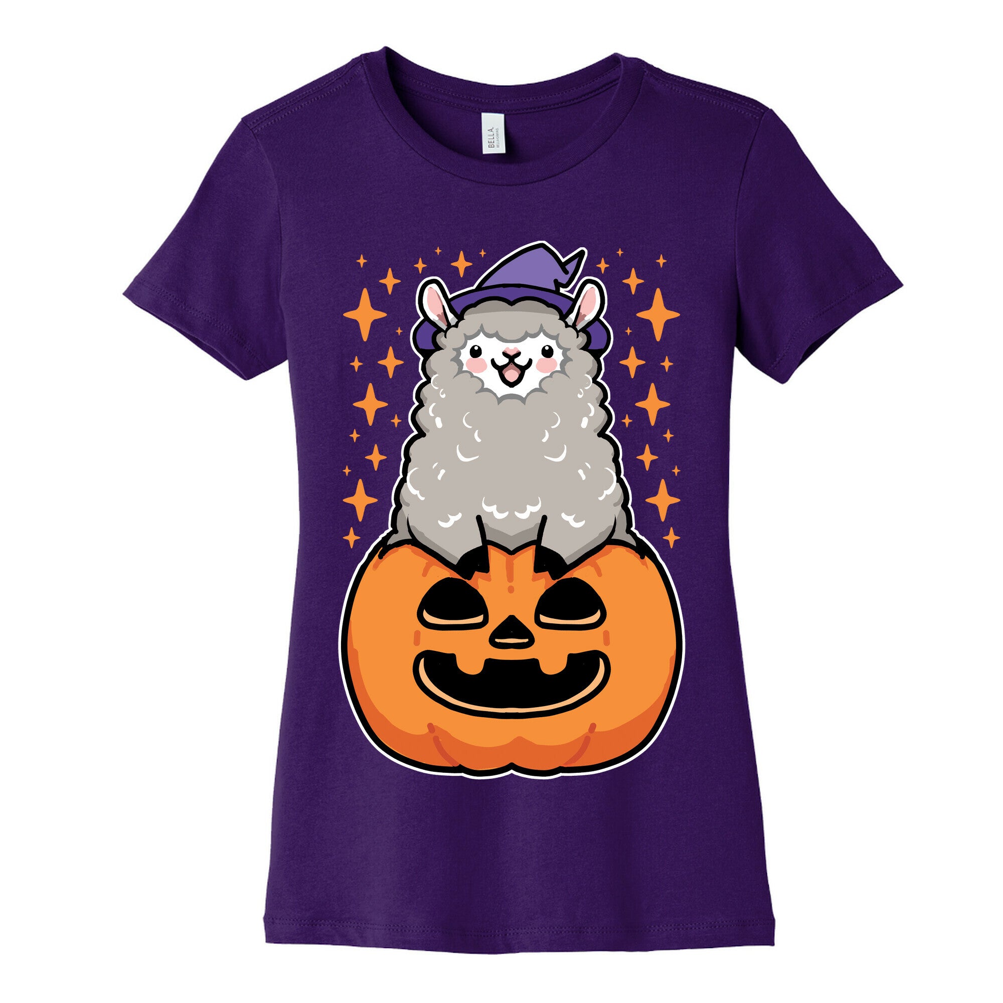 Cute Halloween Alpaca Women's Cotton Tee