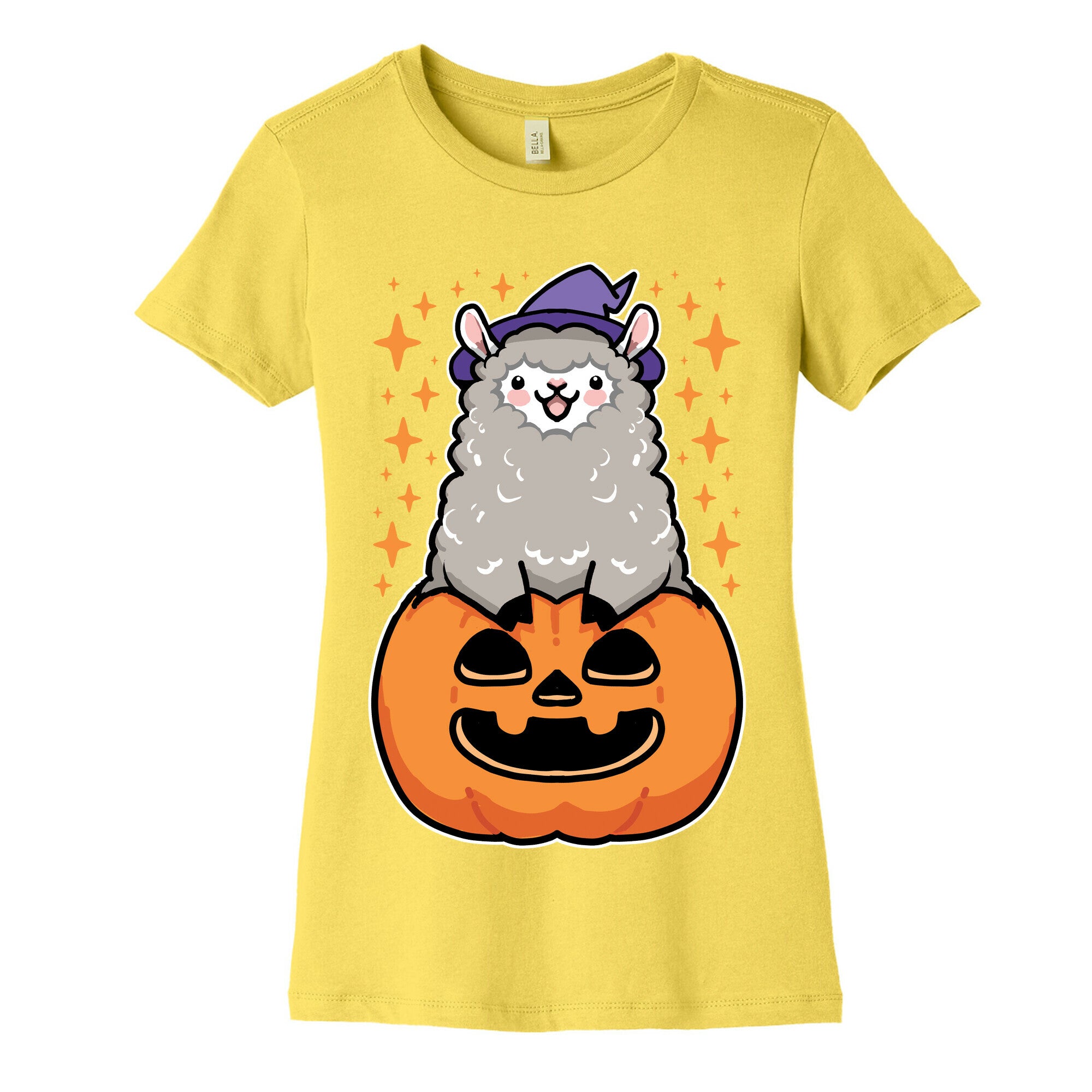 Cute Halloween Alpaca Women's Cotton Tee