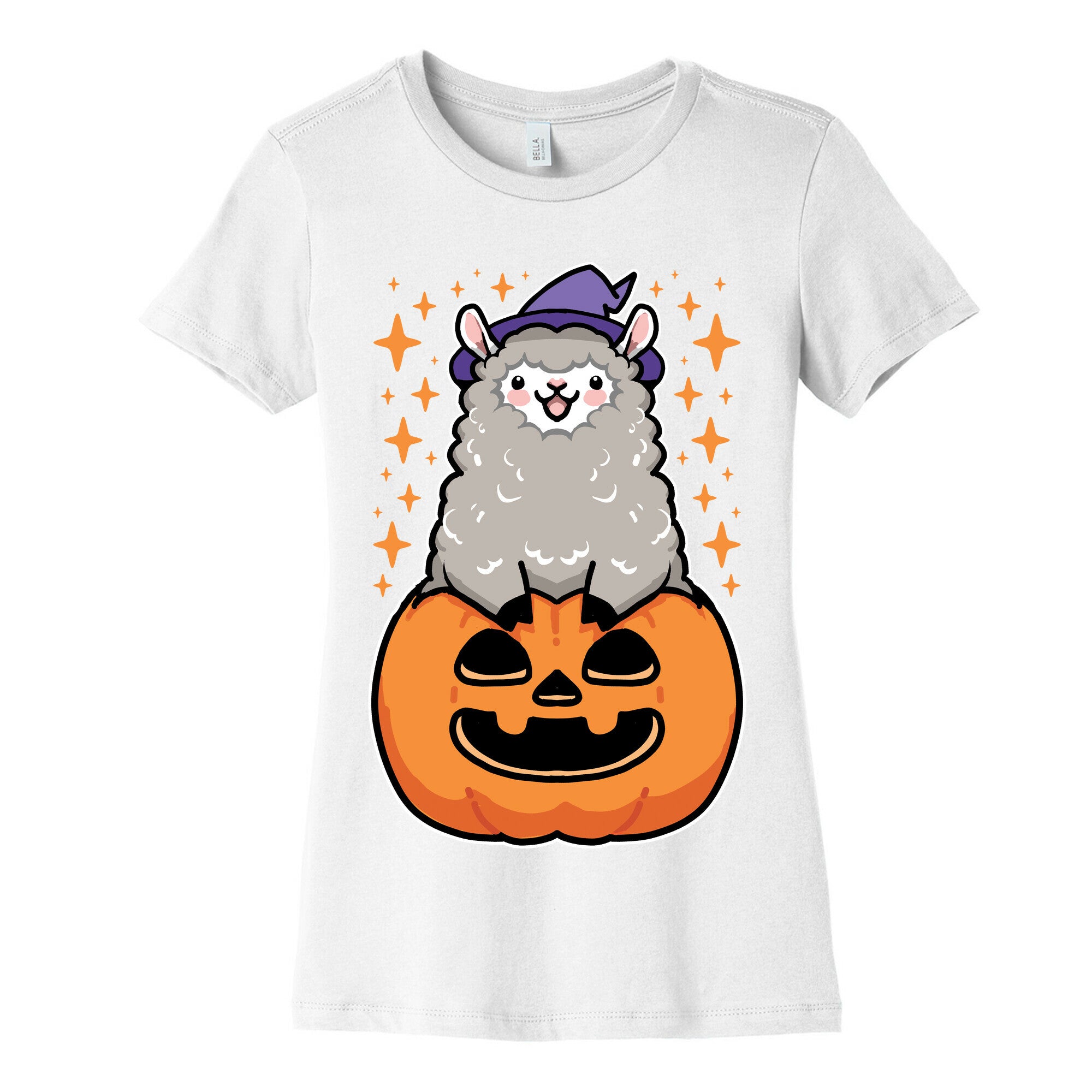 Cute Halloween Alpaca Women's Cotton Tee